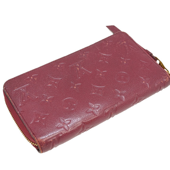 Louis Vuitton Empreinte Red Zip Wallet Portefeuille Long - Picture 1 of 15